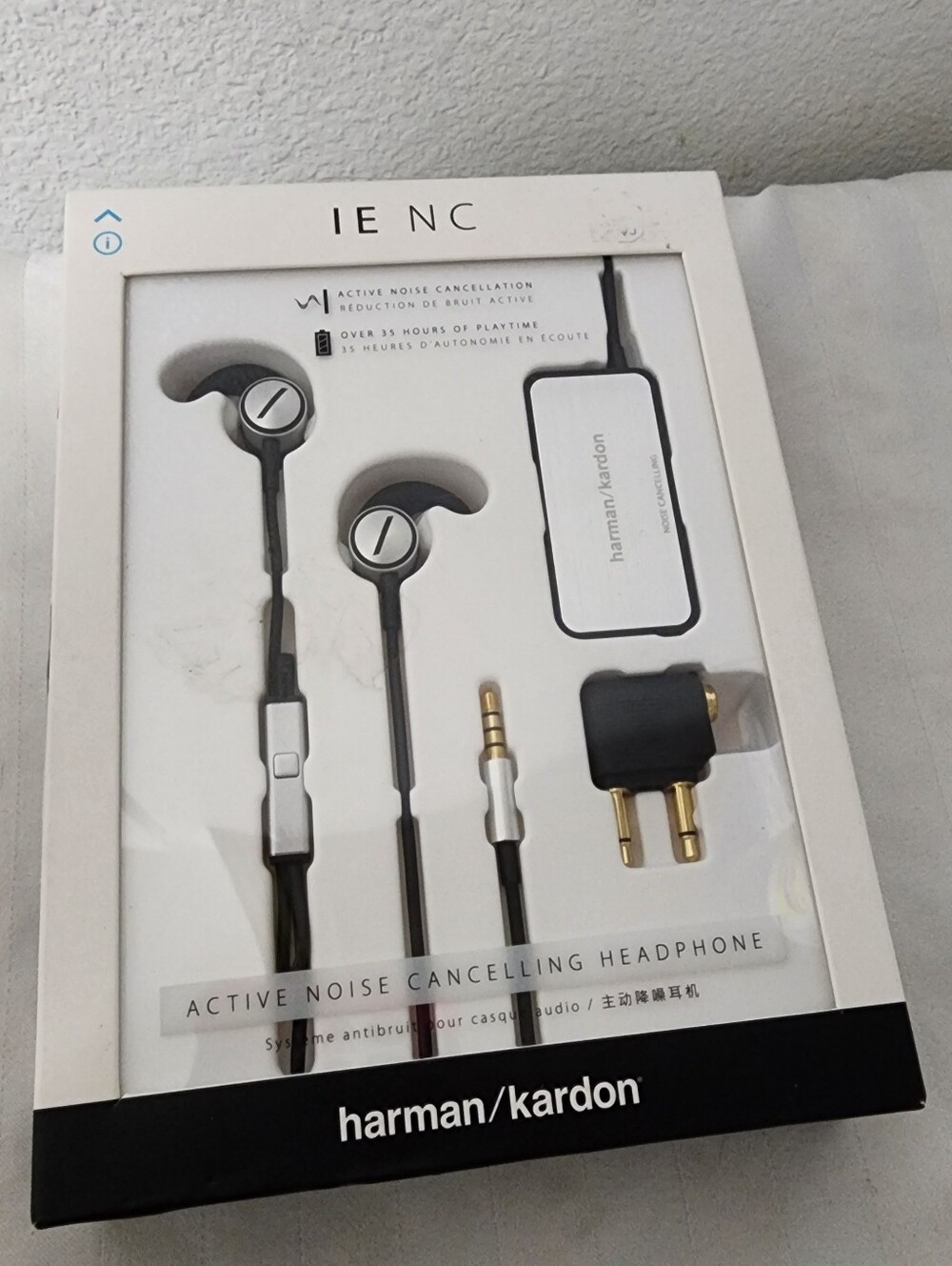 Harmon Kardon Black Active Noise Cancelling In-Ear Headphones